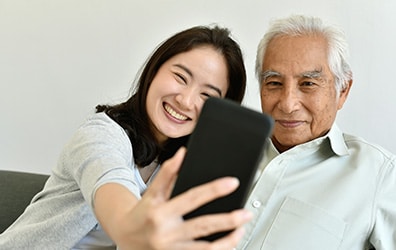 Selfie with Grandfather